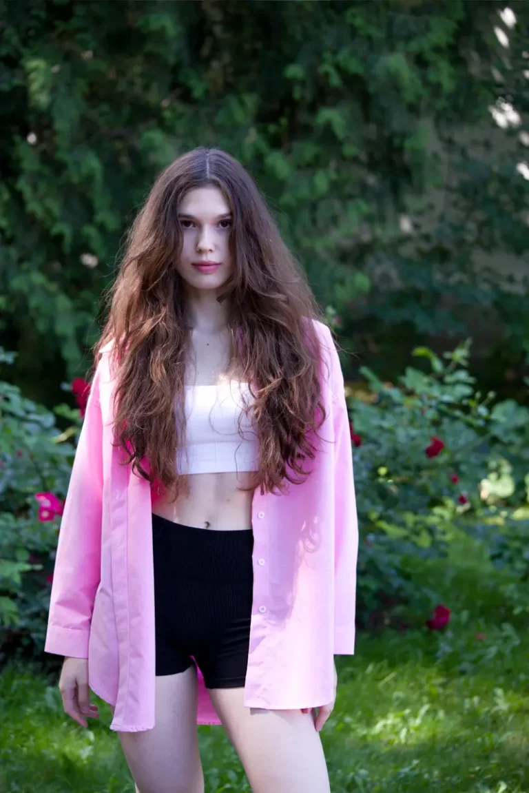Teen in the garden — 